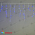 Гирлянда Бахрома 3,1 x 0,5 м Синяя с Мерцанием Белого Диода 220В, 120 LED, провод Белый 04-5319