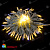 Гирлянда Нить 10 м., 100 LED, Теплый Белый, с мерцанием Холодный Белый, белый провод (каучук). 03-4156