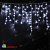 Гирлянда Бахрома, 3х0.9 м., 144 LED, холодный белый, с мерцанием, прозрачный ПВХ провод. 07-3502