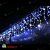 Гирлянда Бахрома, 3х0.5 м., 112 LED, синий, белый, без мерцания, прозрачный ПВХ провод. 07-3446
