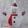 Светодиодная "Снеговик в шапке и шарфе" 60 см, холодный белый. 12-1510