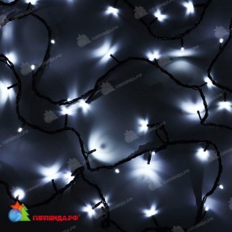 Гирлянда на деревья, спайдер, 3х20м, 60м, 600 LED, 24B, холодный белый, 8 режимов свечения, черный провод. 07-3415