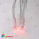 Гирлянда светодиодный занавес 3х2 м., 240 LED, красный, без мерцания, белый резиновый провод (Каучук), с защитным колпачком. 10-3718.