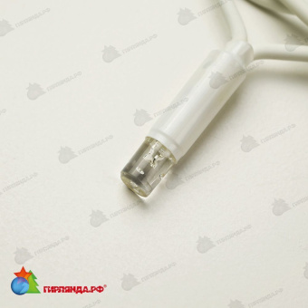 Гирлянда Нить 10 м., 120 LED, мульти, с контроллером, белый резиновый провод (Каучук), с защитным колпачком. 10-3731.