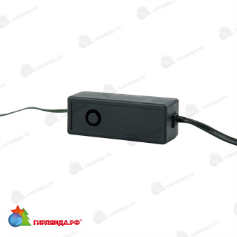 Гирлянда светодиодная "Полоса", 10м. 100 LED. Белый свет. Провод зеленый. 10-3616