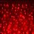 Гирлянда светодиодный занавес, 2х6м., 1000 LED, красный, с мерцанием, белый ПВХ провод с защитным колпачком. 07-3359