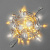 Гирлянда Нить 10 м., 100 LED, теплый белый, с мерцанием, белый резиновый провод, с защитным колпачком. 16-1045