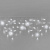 Гирлянда Бахрома 3х0.6м., 108 LED, холодный белый, с мерцанием, белый резиновый провод (Каучук), с защитным колпачком. 16-1015