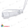 Гирлянда Бахрома 3х0.7 м., 200 LED, теплый белый, с мерцанием, белый резиновый провод (Каучук), с защитным колпачком. 10-3696.