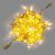 Гирлянда Нить 10 м., 100 LED, теплый белый, с мерцанием, золотой резиновый провод, с защитным колпачком. 16-1049