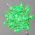 Гирлянда Нить 10 м., 100 LED, зеленый, без мерцания, белый резиновый провод (Каучук), с защитным колпачком. G16-1055