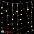 Гирлянда светодиодный занавес 1x6 м., 600 LED, Шампань, без мерцания, черный провод (пвх), с защитным колпачком. 04-4378