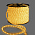 Светодиодный дюралайт LED, 2-х проводной, желтый, без мерцания, кратность резки 1 метр, диаметр 13 мм, 220В, 100 м. 16-1184
