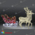 Фигура олени с санями 350х195 см 14-2512