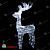 Световая фигура Лось с рогами 105x60x18 см.,  холодный белый, с мерцанием, акрил. 03-4054