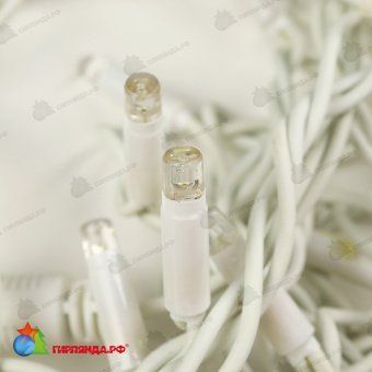 Гирлянда светодиодный занавес 1.5х1.5 м., 160 LED, холодный белый, с мерцанием, белый резиновый провод (Каучук), с защитным колпачком. 10-3712.
