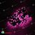 Гирлянда Нить, насадка "Ягодка", 20м., 200-205 LED, розовый, без мерцания, темно-зеленый провод (пвх). 11-1674