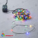 Гирлянда светодиодная "Роса", 30м. 300 LED. Разноцветный свет. Провод зеленый. 10-3817