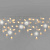 Гирлянда Бахрома 3х0.6м., 108 LED, теплый белый, с мерцанием, белый резиновый провод (Каучук), с защитным колпачком. 16-1016