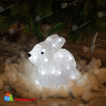 Светодиодная фигура «Кролик», 32 LED, 27x14x24 см. 10-3701.