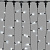 Гирлянда светодиодный занавес, 2х6м., 1000 LED, холодный белый, без мерцания, черный резиновый провод, с защитным колпачком. 16-1142