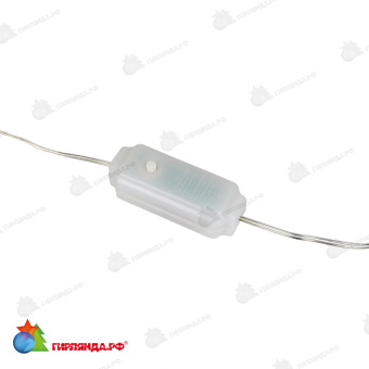 Гирлянда светодиодная "Роса", 20м. 200 LED. Янтарный свет. Провод прозрачный. 10-3814