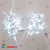 Гирлянда Нить 5+5 м, 100 LED, Холодный Белый, без мерцания, белый провод, каучук (резина). 17-1235