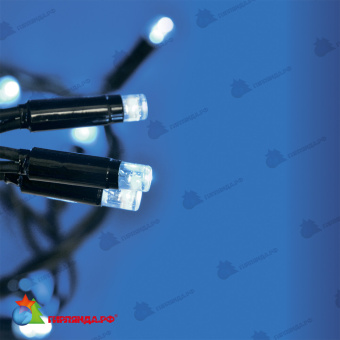 Занавес светодиодный с эффектом мерцания, 3х2м. 384 LED. Белый свет. Провод черный. 10-3845