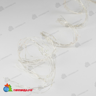 Светодиодная гирлянда "Роса", 1.2 м., 10 нитей, 120 LED, мульти, прозрачный провод. 10-3742.