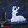 Светодиодная фигура «Лежащий оленёнок», 50 LED, 31x15x33 см. 10-3706.