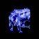 Гирлянда Бахрома, 4,8х0.9м., 348 LED, синий, без мерцания, белый резиновый провод (Каучук), с защитным колпачком. 04-3189