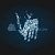 Олень светодиодный, исполнение Ажур, серия 2,8 м, пьющий - Нитка:хол. 24в. 09-3624