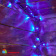 Гирлянда Нить 10 м., 120 LED, синий, с мерцанием, черный резиновый провод (Каучук), с защитным колпачком. 10-3789