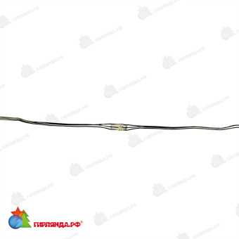Гирлянда светодиодная "Роса", 30м. 300 LED. Разноцветный свет. Провод зеленый. 10-3817