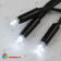 Гирлянда Нить 10 м., 120 LED, холодный белый, с мерцанием, черный резиновый провод (Каучук), с защитным колпачком. 10-3738.