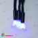 Гирлянда Бахрома 3х0.7 м., 200 LED, синий, с мерцанием, черный резиновый провод (Каучук), с защитным колпачком. 10-3689.