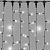 Гирлянда светодиодный занавес, 2х3м., 600 LED, холодный белый, с мерцанием, черный резиновый провод, с защитным колпачком. G16-1136
