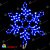 Снежинка светодиодная с мерцанием. 57 см дюралайт, Синий. 03-3772