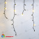 Гирлянда Бахрома 3х0.7 м., 200 LED, теплый белый, с мерцанием хол.белый., черный резиновый провод (Каучук), с защитным колпачком. 10-3793