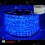 Светодиодный дюралайт матовый LED, 2-х проводной, синий, без мерцания, кратность резки 1 метр, диаметр 13 мм, 220В, 100 м. 07-3997