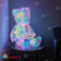 Светильник декоративный «Мишка», с USB проводом. 80 LED. RGB свет. Цвет корпуса радужный. 10-3853