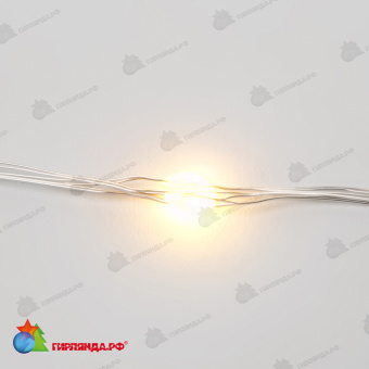 Светодиодная гирлянда "Роса", 5 м., 50 LED, теплый белый, медный провод. 10-3747.