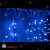 Гирлянда светодиодный занавес, 2х1.5 м., 475 LED, синий, чейзинг, с контроллером, прозрачный провод (пвх). 11-2213