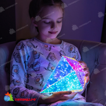 Светильник декоративный «Брильянт», на батарейках 100 LED Белый свет. Цвет корпуса радужный. 10-3856