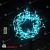 Гирлянда Бахрома на Батарейках, 3х0,5м., 100 LED, Аква, с мерцанием, прозрачный провод (силикон), 04-4217