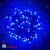 Гирлянда Нить 10 м., 100 LED, синий, с мерцанием, черный ПВХ провод, 24В. 04-3449