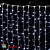 Гирлянда светодиодный занавес 2х1,5м., 210 LED, с мерцанием Холодный Белый, Холодный Белый, белый провод (ПВХ). 03-4136