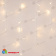 Гирлянда Бахрома 3х0.7 м., 200 LED, теплый белый, с мерцанием, белый резиновый провод (Каучук), с защитным колпачком. 10-3696.