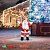 Акриловая светодиодная фигура «Приветствующий Санта Клаус» 76х47х120 см, холодный белый, прозрачный ПВХ провод. 14-1530