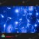 Гирлянда Бахрома 4.8х0.6 м., 160 LED, синий, с мерцанием, белый резиновый провод (Каучук), с защитным колпачком. 11-1052